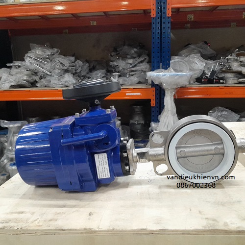 van bướm inox 304 điều khiển điện