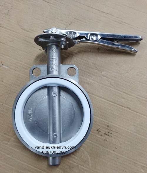 Van bướm tay gạt inox 304 Hàn Quốc