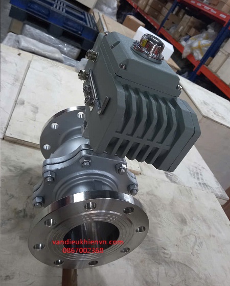 van bi mặt bích điều khiển điện Haitima HTE60