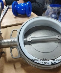 Van bướm inox tay gạt