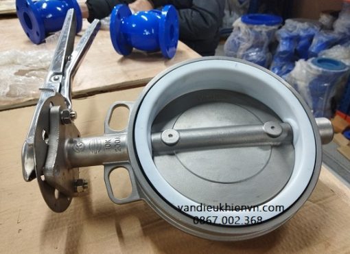 Van bướm inox tay gạt