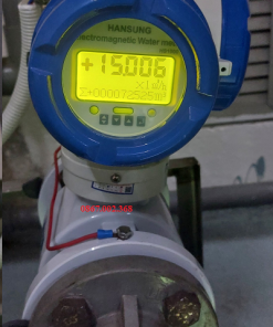 Lắp đặt thực tế đồng hồ điện từ Hansung DN40